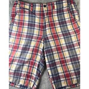 Polo Jeans Co. Ralph Lauren Plaid Shorts Cotton Size 32 Mens Casual‎
